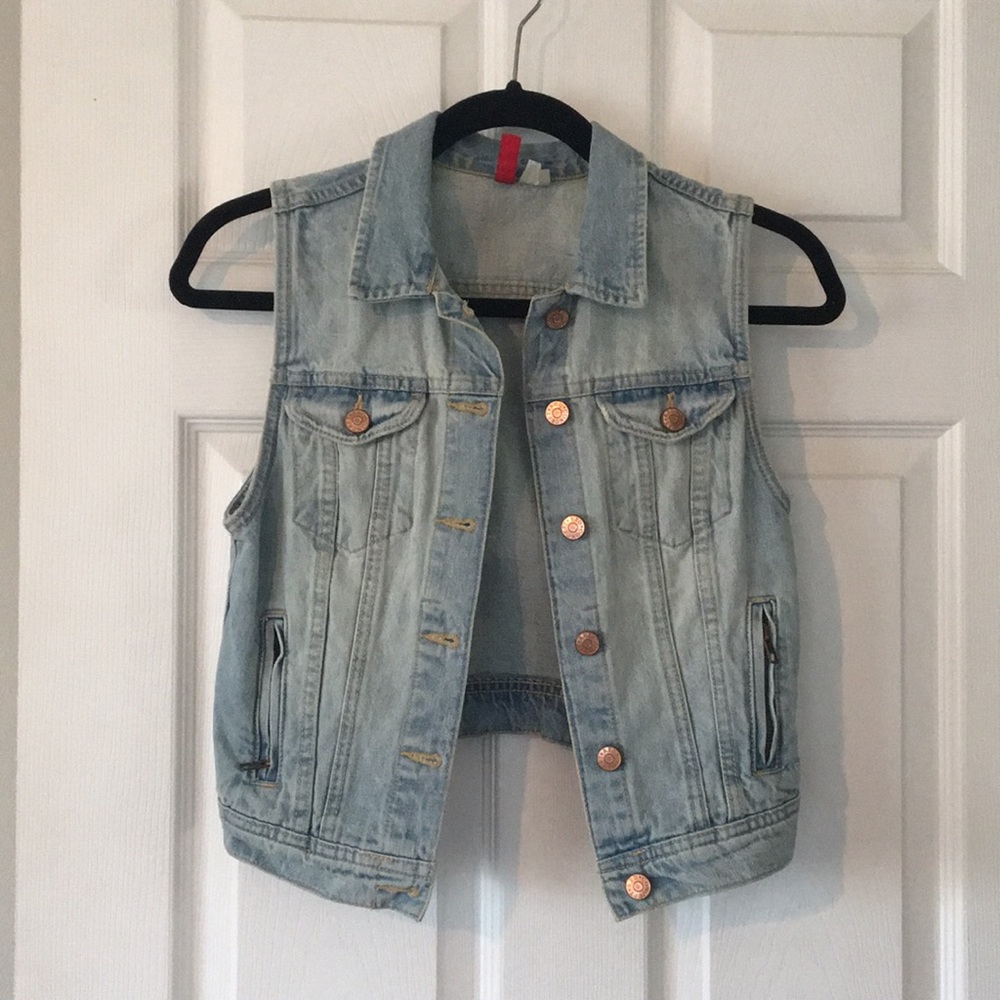 Light denim vest